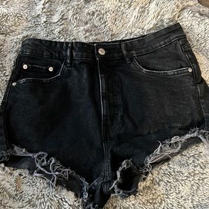 Zara jean shorts Hi rise denim shorts
